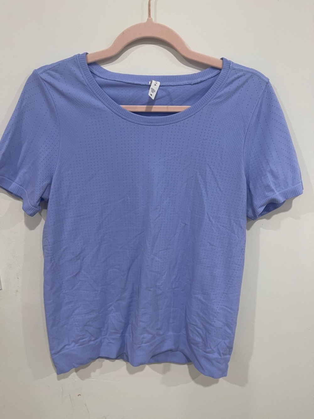 Athleta Lavender Short Sleeve Knit Tee